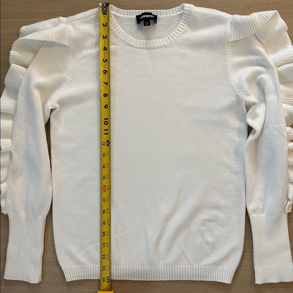 Express Ruffle Sweater XS - Picture 11 of 12